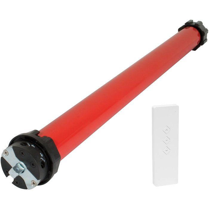 SUPERROLLO Radio-controlled Roller Shutter Motor + Remote Control RM10MMB - Diameter 60 mm - 10 Nm - Max. Curtain Weight 22 kg SR20915