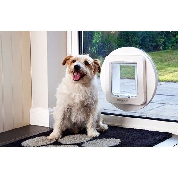 SUREFLAP Large Microchip Cat Flap - White - 178 mm x 170 mm (Stores up to 32 Microchips)