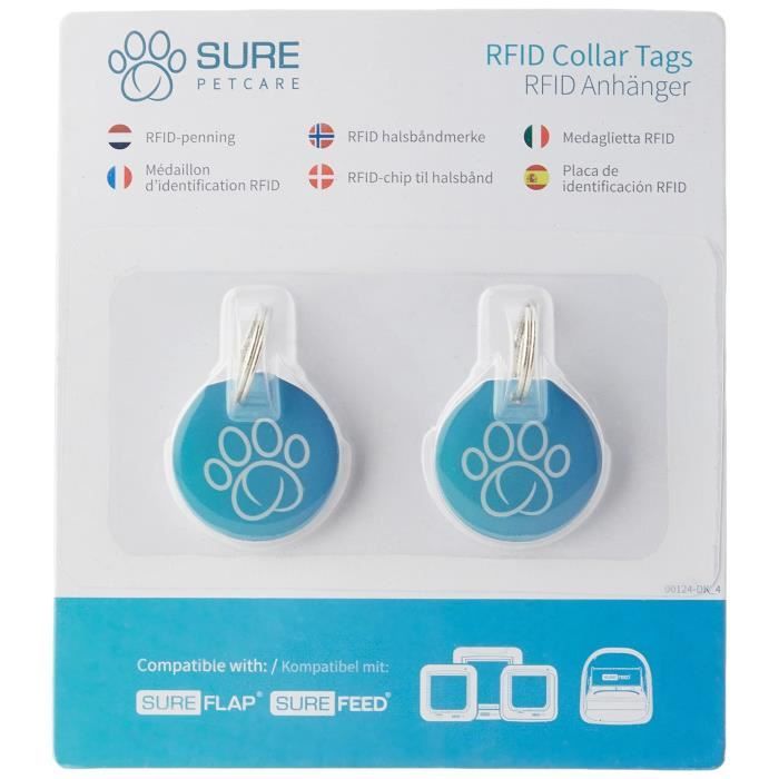 SUREFLAP Identification Tag - Pack of 2 - Radio Frequency - For Adult Cats