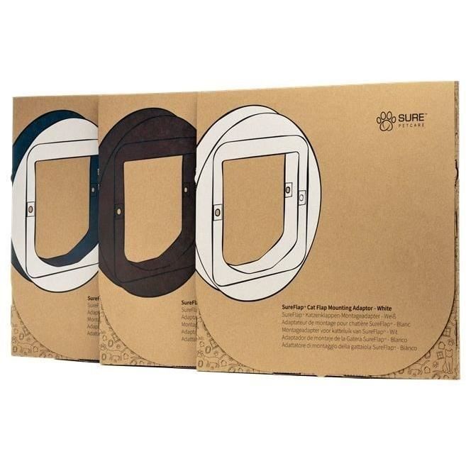 SUREFLAP Mounting Adapter for Cat Flap - White