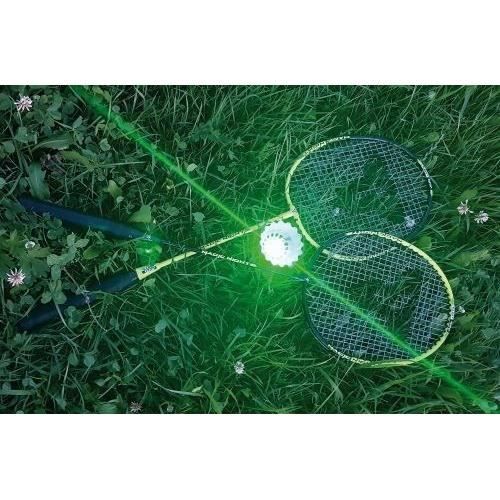 TALBOT TORRO Badminton Set - MAGIC NIGHT LED - 2 Rackets - 2 LED Shuttlecocks