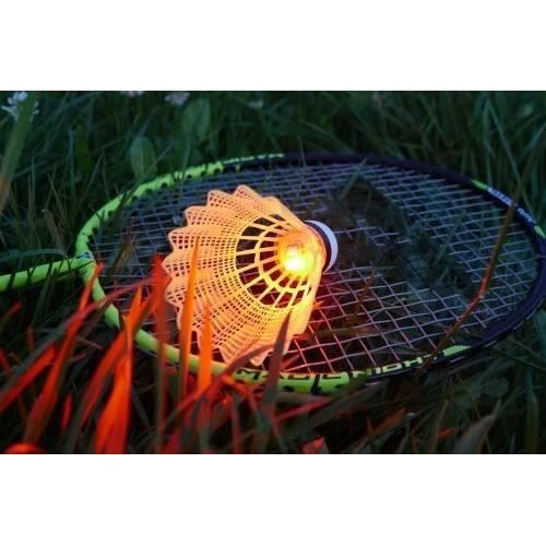 TALBOT TORRO Badminton Set - MAGIC NIGHT LED - 2 Rackets - 2 LED Shuttlecocks