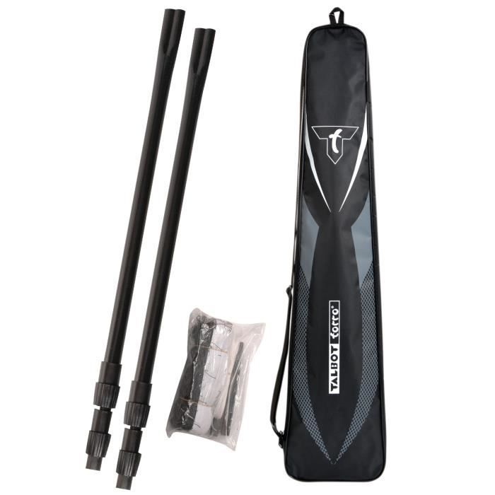 TALBOT TORRO Badminton Net - 610 x 60 cm - Height Adjustable - Includes Carry Bag