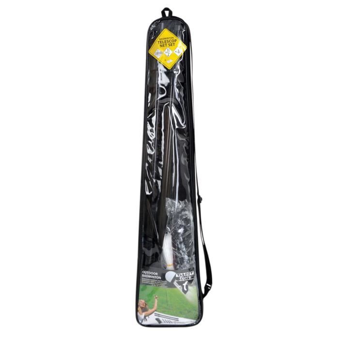 TALBOT TORRO Badminton Net - 610 x 60 cm - Height Adjustable - Includes Carry Bag