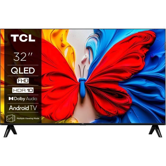 TCL 32S51K - QLED TV 32" (81 cm) - Full HD 1920x1080 - HDR10 - Android TV 2xHDMI