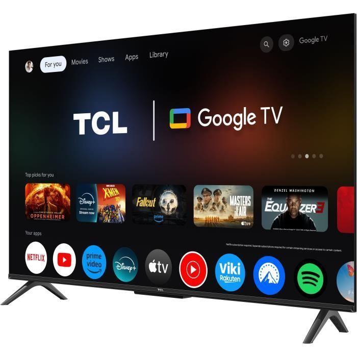 TCL 43P6K - LED TV 43" (109 cm) - 4K UHD 3840x2160 - HDR10+ - Google TV - 3xHDMI 2.1 - WiFi
