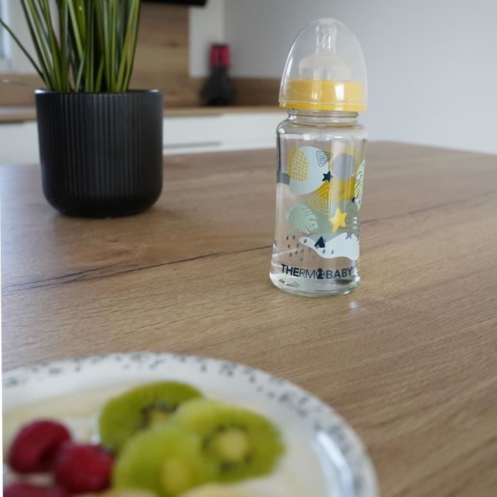 THERMOBABY 230 ml Glass Baby Bottle Anti-Colic