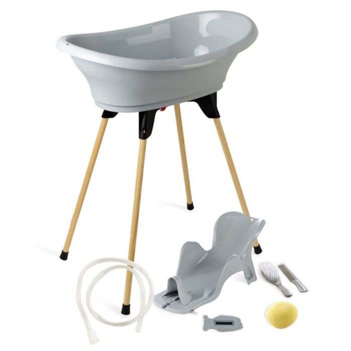 THERMOBABY VASCO 7-in-1 Bath Pack - Charming Grey - Made in France