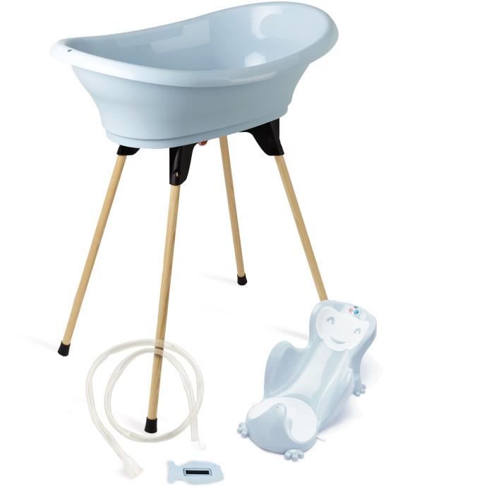THERMOBABY VASCO 5-in-1 Bath Pack - Blue Flower - Made in France