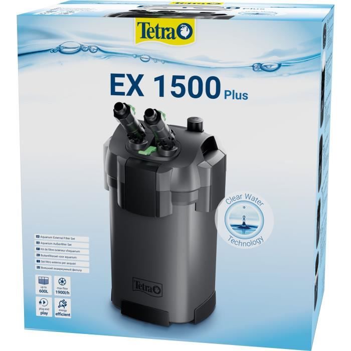 TETRA External Filter - EX 1500 Plus - For Aquariums 300-600 L