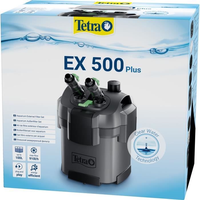 TETRA External Filter EX 500 Plus - For Aquariums up to 100 L