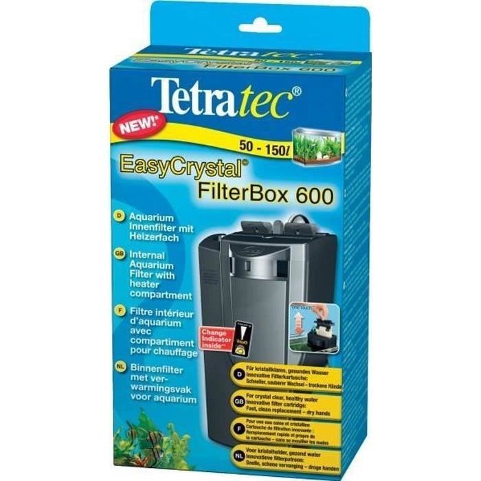 TETRA EasyCrystal Filterbox 600 - Internal Filter - 600 l/h - For Aquariums 50-150 L