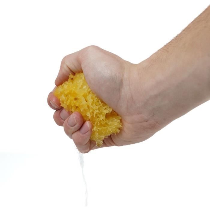 THERMOBABY Sea Sponge - Honeycomb - Natural, Durable, Soft - Yellow