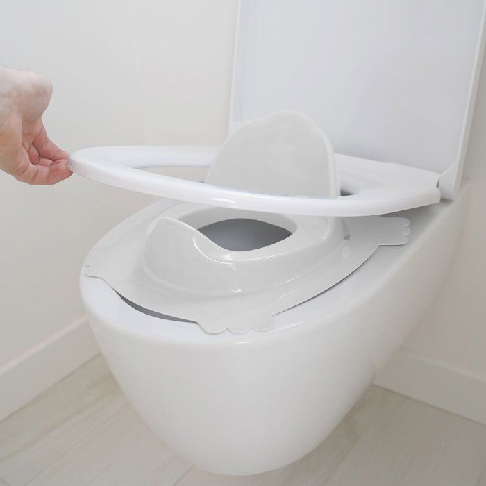 THERMOBABY Luxe Toilet Seat Reducer - Lily of the Valley White