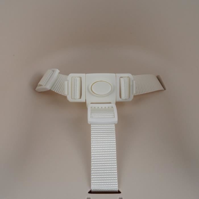 THERMOBABY Booster Seat - Iced Brown - Lightweight, Compact, 3-Point Safety Harness