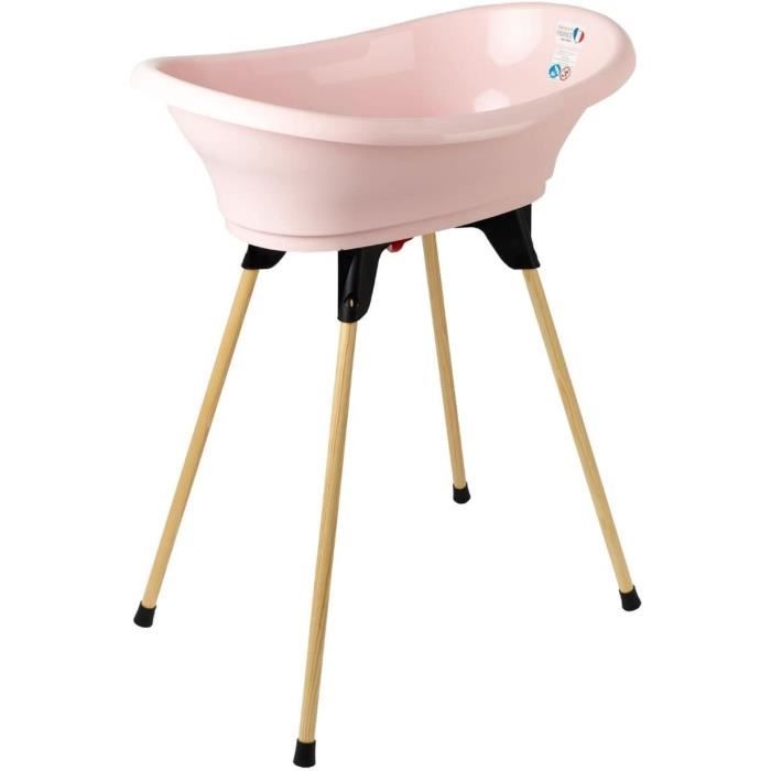 THERMOBABY Vasco Bathtub, Powder Pink, Ergonomic Design