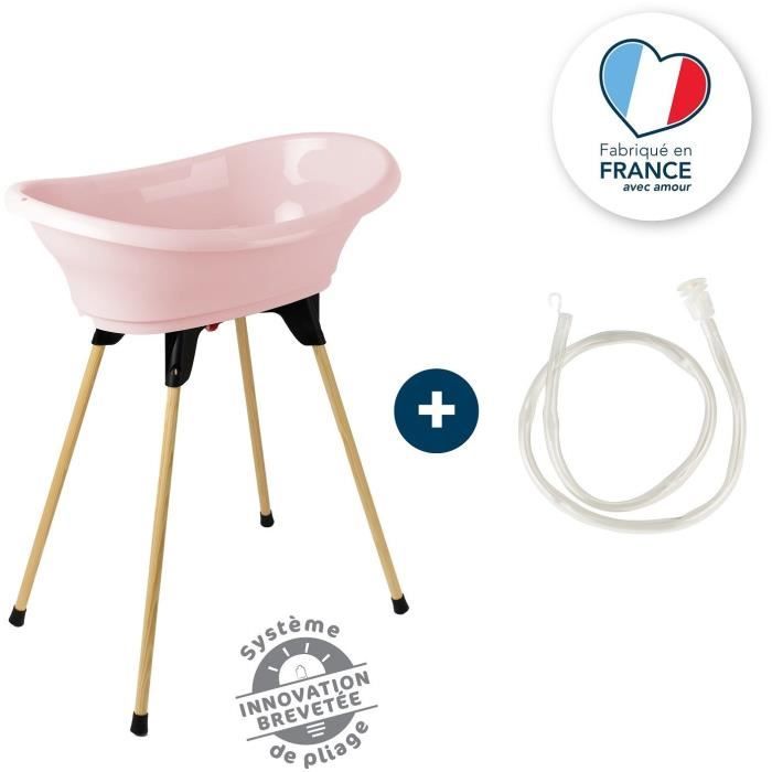 THERMOBABY VASCO BATHTUB KIT Powder Pink: Bathtub + Feet + Drain Hose