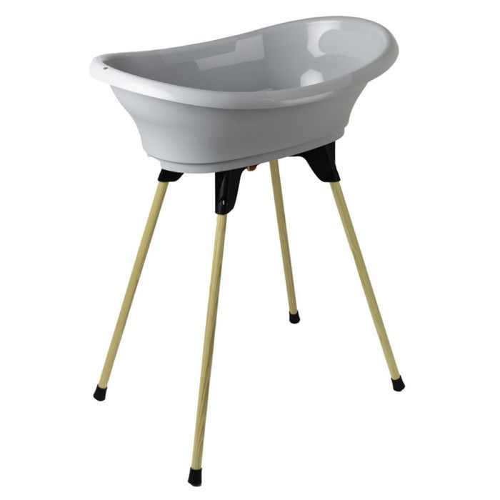 THERMOBABY VASCO Charming Grey Bath Kit - Bathtub + Feet + Drain Hose