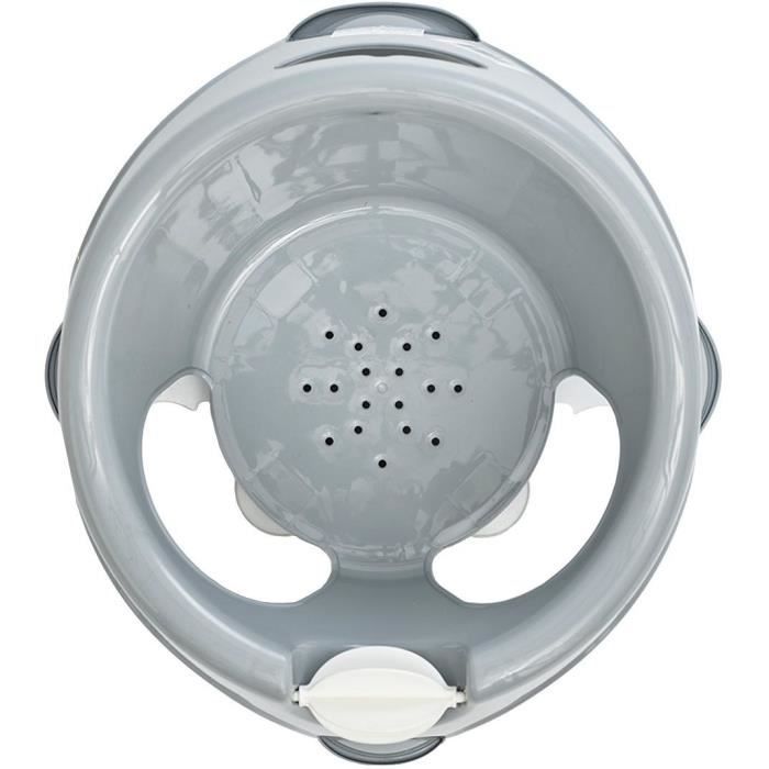 THERMOBABY AQUAFUN Children's Bath Ring - Grey - White Toy