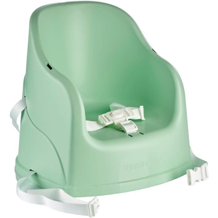 THERMOBABY Tudi Booster Seat - 6 to 36 Months - 3-Point Safety Harness - Celadon Green