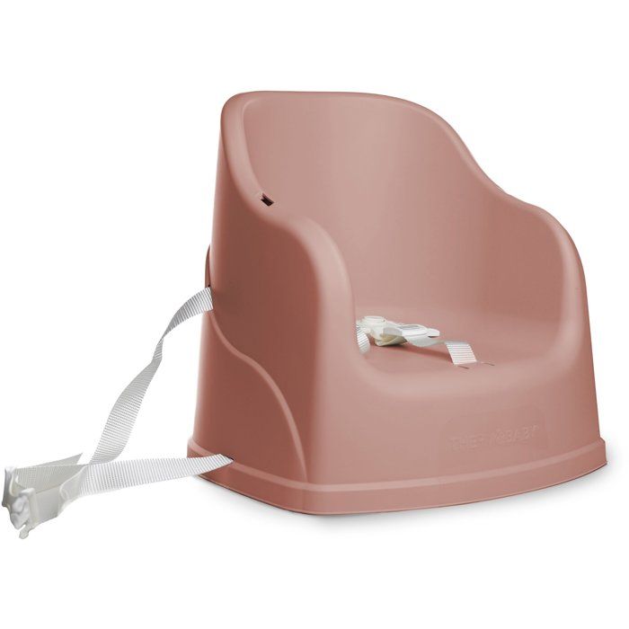 THERMOBABY Booster Seat - TUDI - Lightweight, 3-Point Safety Harness - Cuddle Pink