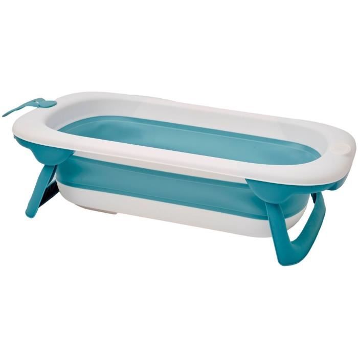 THERMOBABY BALNÉA Foldable Bathtub, Compact, Up to 18 Months, Blue
