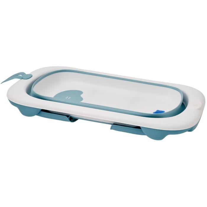 THERMOBABY BALNÉA Foldable Bathtub, Compact, Up to 18 Months, Blue