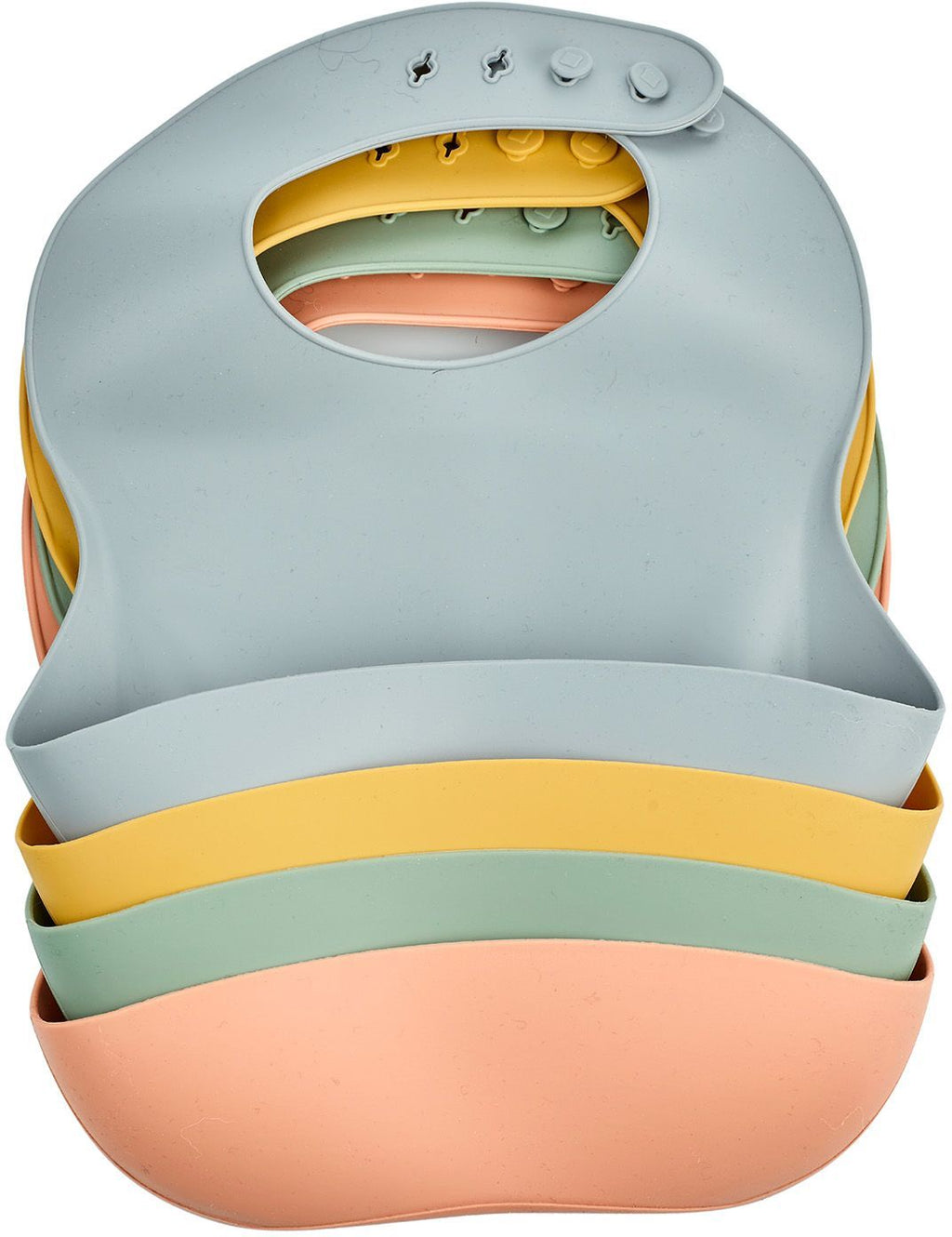 THERMOBABY - Silicone Bib with Catcher - Peach