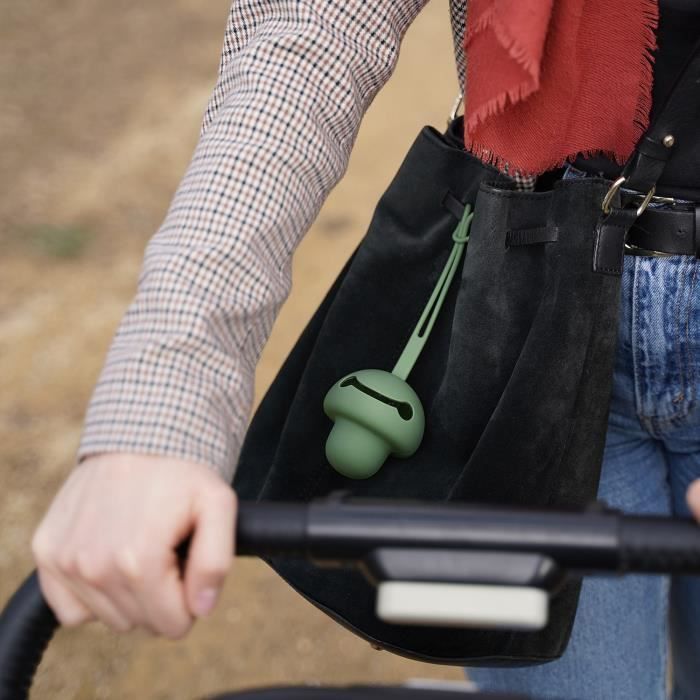 THERMOBABY Pacifier Holder - Silicone - Cactus Green - Soft and BPA-free