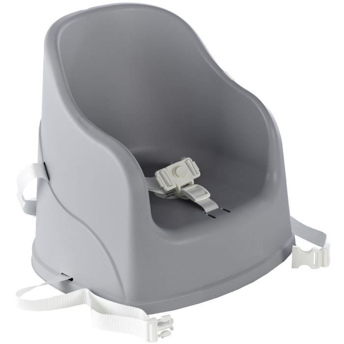 THERMOBABY BLOC Tudi Charming Grey High Chair Booster - Lightweight and Compact