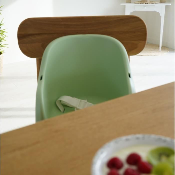 THERMOBABY BLOC Tudi Charming Grey High Chair Booster - Lightweight and Compact