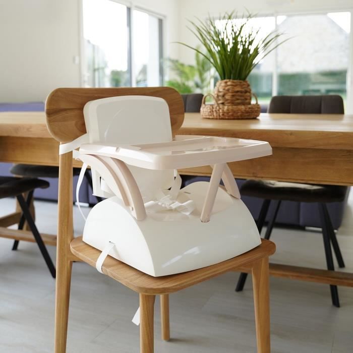 THERMOBABY YEEHOP 2-in-1 Child Booster Seat - 3-Point Safety Harness, Removable Tray - Ocean Blue