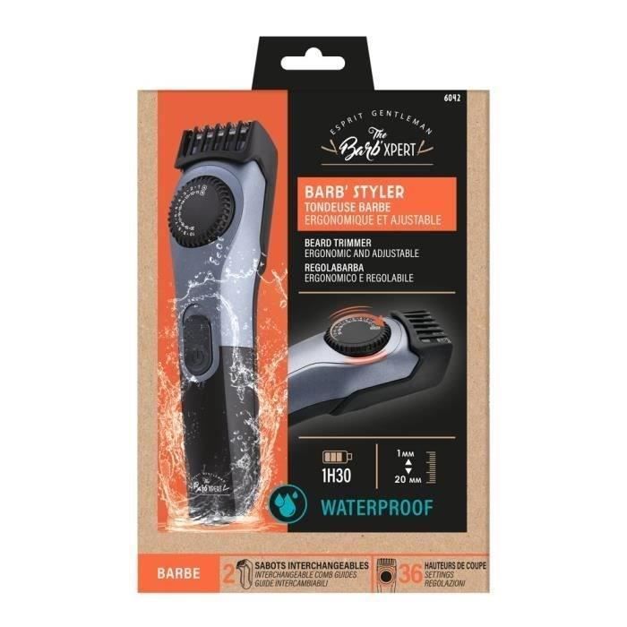 THE BARB' XPERT 6042 Battery-Powered Beard Trimmer - Lithium Battery - 19 Cutting Heights