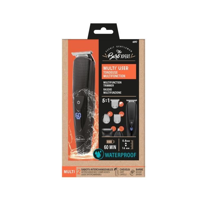 THE BARB' XPERT 6047 5-in-1 Trimmer - Multifunctional - With Foil Shaver