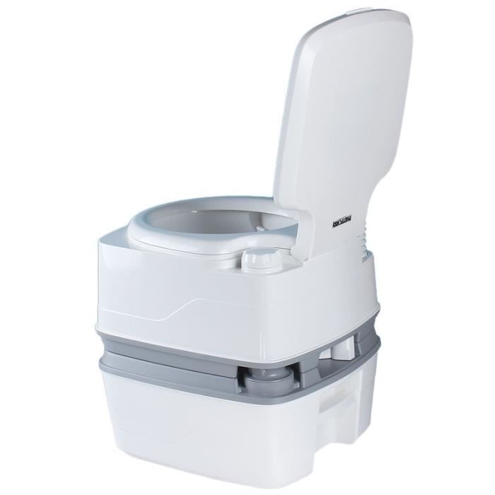 THETFORD Portable Chemical Toilet - Porta Potti Qube PP 165 - 21 L Waste Tank - Grey