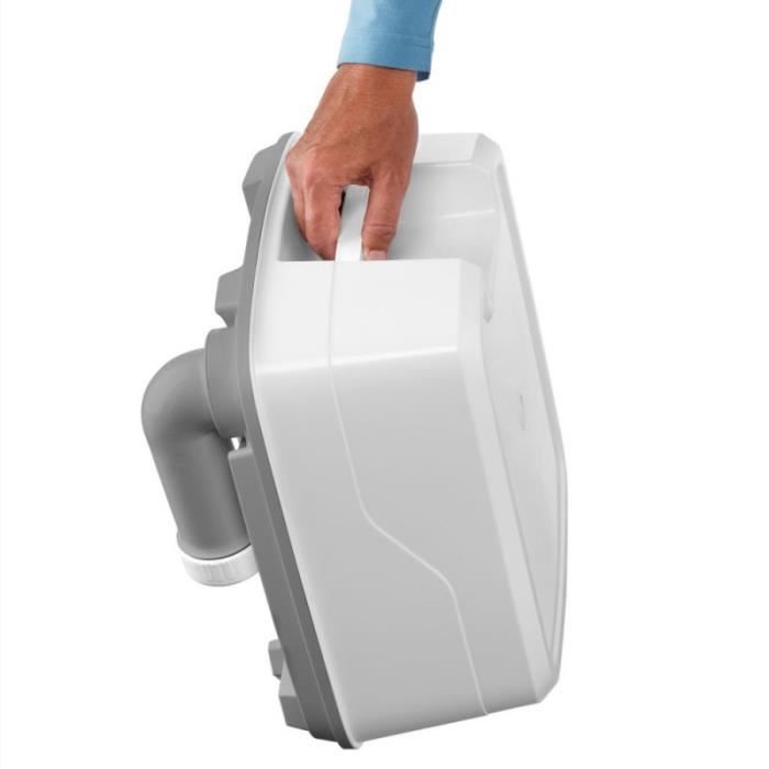 THETFORD Portable Chemical Toilet - Porta Potti Qube PP 165 - 21 L Waste Tank - Grey