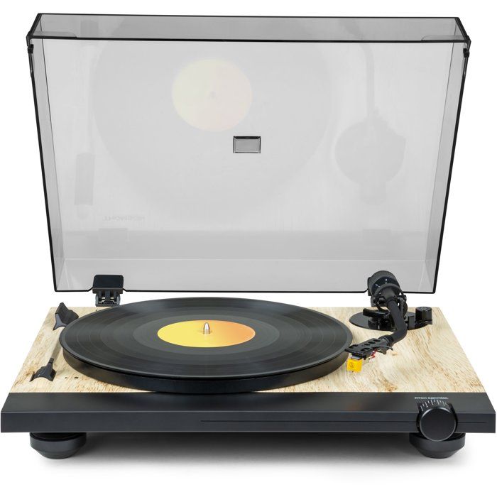 THOMSON TT702 Turntable - 33 and 45 RPM - Audio Technica AT91 Cartridge - Wood and Black