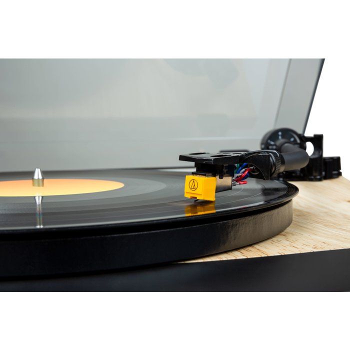 THOMSON TT702 Turntable - 33 and 45 RPM - Audio Technica AT91 Cartridge - Wood and Black