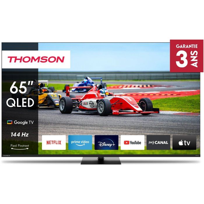 Thomson 65QG7C14 - QLED TV 65" (164 cm) - 4K UHD 3840x2160 - 144 Hz - Google TV - 2xHDMI 2.1 + 2xHDMI 2.0