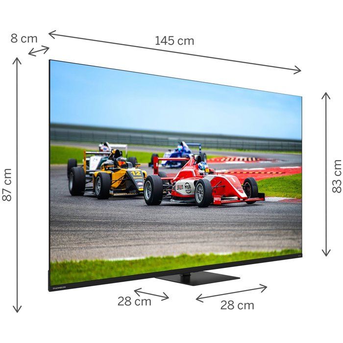 Thomson 65QG7C14 - QLED TV 65" (164 cm) - 4K UHD 3840x2160 - 144 Hz - Google TV - 2xHDMI 2.1 + 2xHDMI 2.0