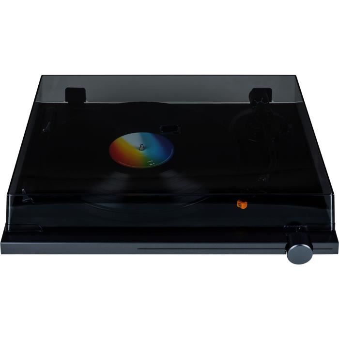 THOMSON TT700 Turntable - Premium 33 and 45 RPM - Audio Technica AT91 Cartridge - Black