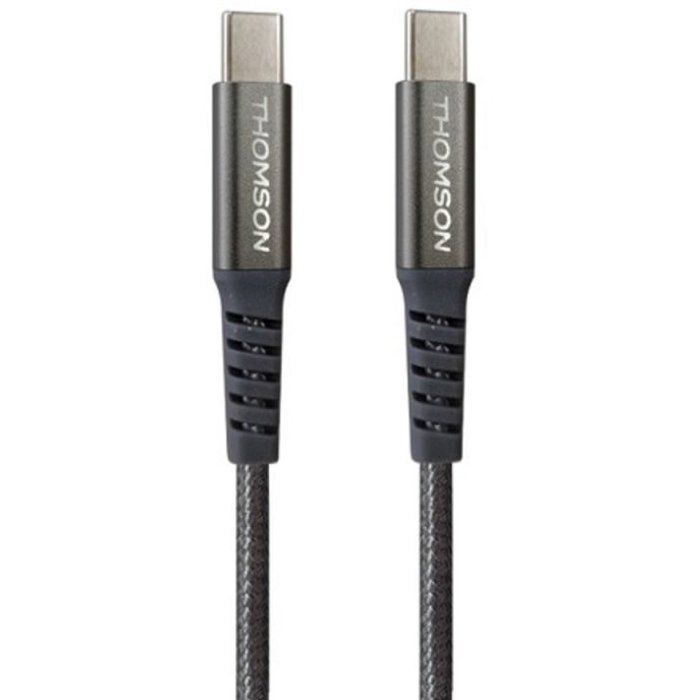 Car charger and cable pack - THOMSON - 12/24V 60W car charger + 65W high-performance C to C cable - 1.50 m length