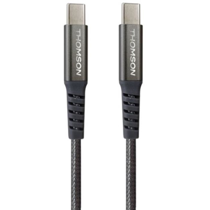 THOMSON USB-C to USB-C Cable 100W - Fast Charging and Data Transfer - 1.5 m