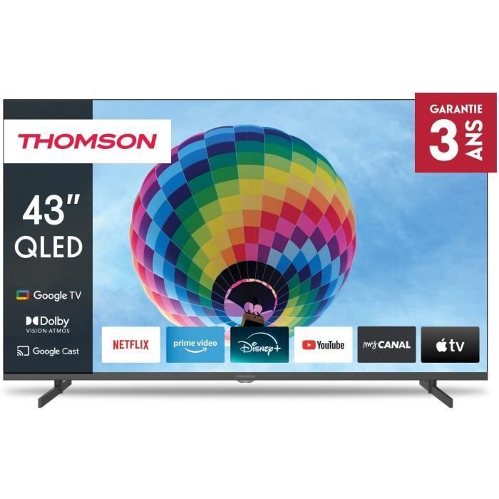 THOMSON 43QG4S14 - QLED TV 43 inch - 4K 3840x2160 - HDR 10 - Google TV - 2xHDMI 2.1 + 2xHDMI 2.0