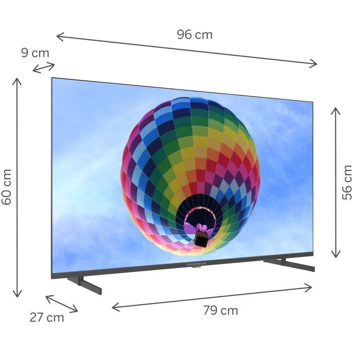 THOMSON 43QG4S14 - QLED TV 43 inch - 4K 3840x2160 - HDR 10 - Google TV - 2xHDMI 2.1 + 2xHDMI 2.0