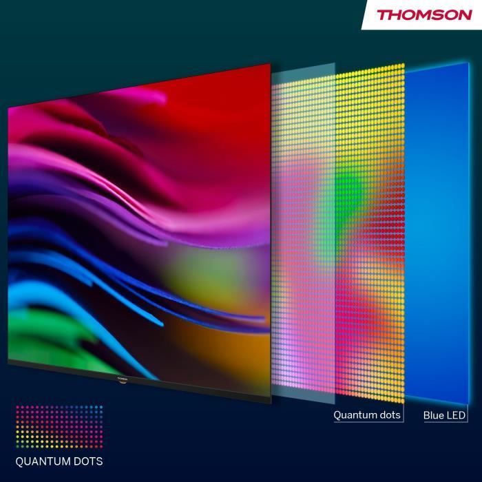THOMSON 43QG4S14 - QLED TV 43 inch - 4K 3840x2160 - HDR 10 - Google TV - 2xHDMI 2.1 + 2xHDMI 2.0