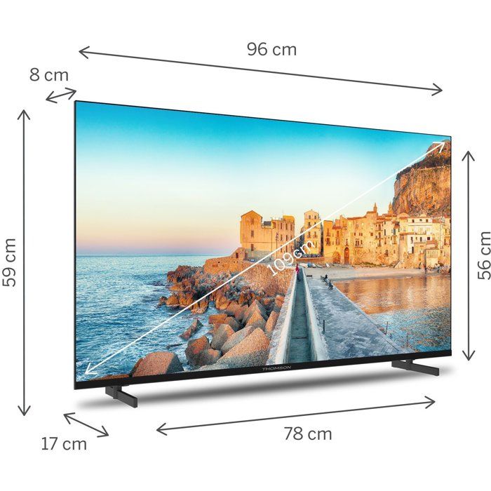 Thomson 43FG2S15 - LED TV 43'' (109 cm) - Full HD 1920x1080 - Google TV - 3xHDMI - WiFi