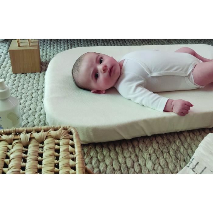 TINEO Bamboo Viscose Changing Mat Cover - Absorbent Terry Cloth - Elasticated Corners