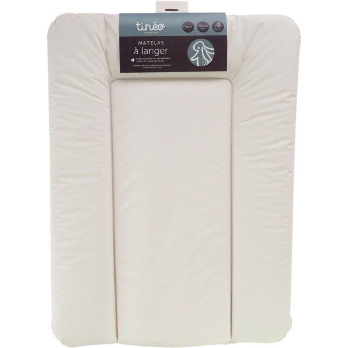 TINEO Changing Mat - ESSENTIAL - PVC - Ecru - 50x70 cm