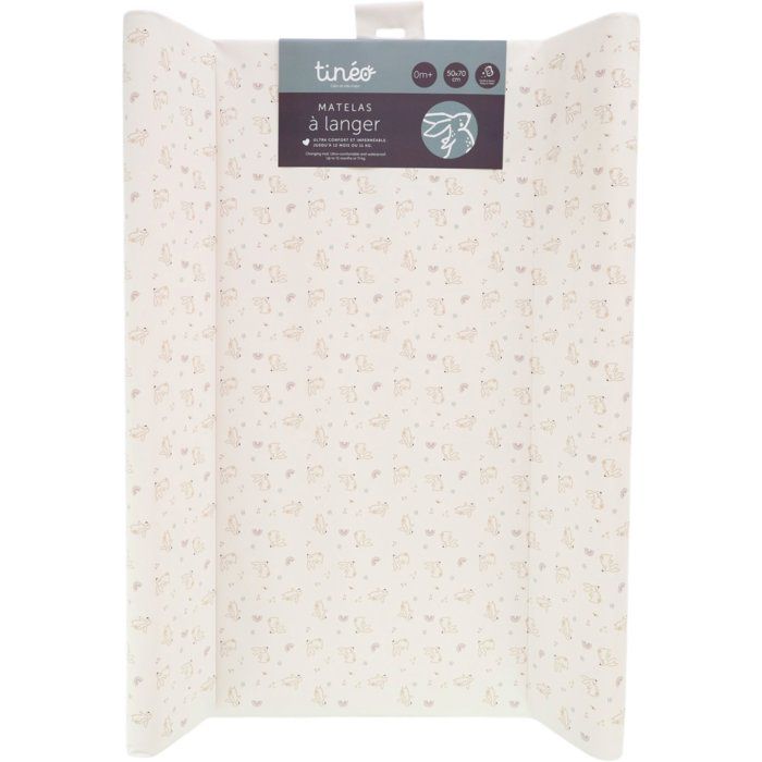 TINEO Changing Mat - PROFILE - PVC - Rabbits - 50x70 cm
